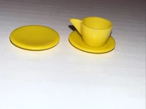 Vintage Barbie Traumhaus gelb Geschirr - Bild 1 von 4