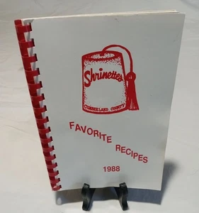 Vintage 1988 Shrinetts Favorite Recipe Cookbook Spiral Bound - Imagen 1 de 3