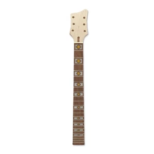 Cabezal de paleta de cuello de guitarra 24 trastes 24,75 pulgadas diapasón de arce palisandro bonita incrustación - Imagen 1 de 9