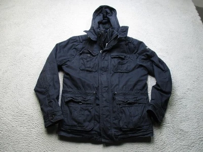 Chaqueta Abercrombie & Fitch Hombre XL Hoffman Capucha Campo Parka Acolchado Forro Abrigo Foto 1 de 4
