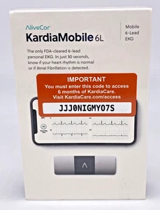 AliveCor KardiaMobile 6L Personal EKG Heart Monitor AC-019-NUA-A New Sealed - Picture 1 of 6