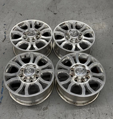 18” DODGE 2500 3500 BIG HORN LARAMIE 2013-2018 FACTORY POLISHED WHEELS OEM RIMS - Image 1 of 4