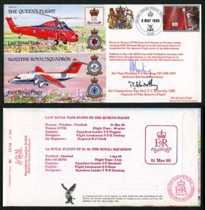 JS(CC)2d The Queens Flight Last Royal Tast Signed P.J Harding T.C Elworthy - Picture 1 of 1
