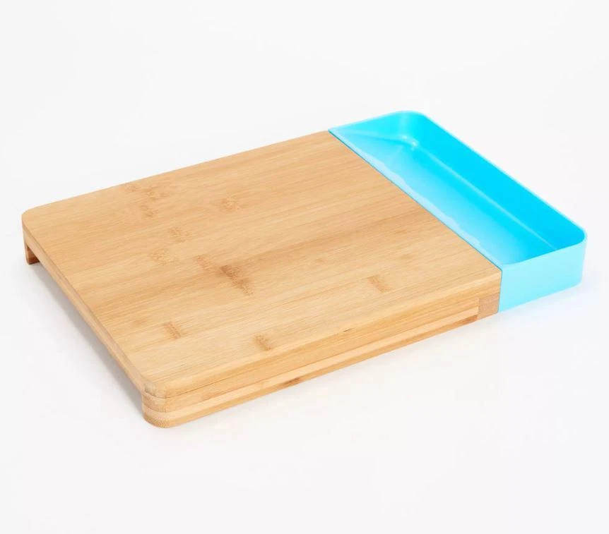 Cook's Essentials Bamboo Wood Cutting Board w/ Scrap Tray - Image 1 of 1