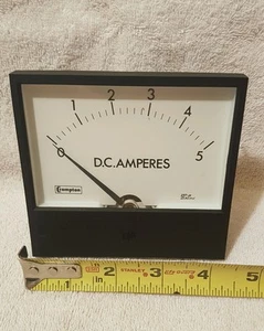 CROMPTON INSTRUMENTS PANEL METER D.C. AMPERES NEW NEVER USED READ FOR USE. - Picture 1 of 1