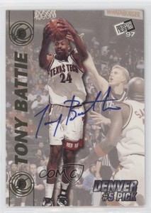 1997 Press Pass Double Threat Auto Tony Battie Rookie Auto RC