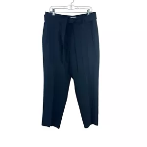WILFRED donna taglia 16 nero pantaloni eleganti cropped con cintura alta - Foto 1 di 4