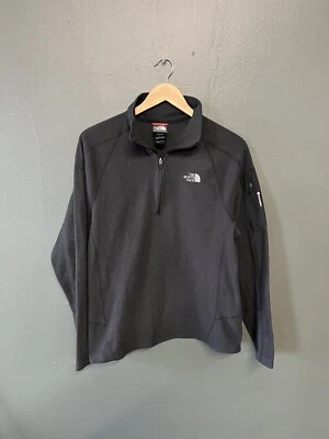 The North Face Mens Fleece Black 1/2 Zip Pullover Mock Neck Sweater Size Medium - Image 1 of 3