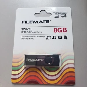 Filemate SWIVEL USB 2.0 Flash Drive 8GB - Picture 1 of 2