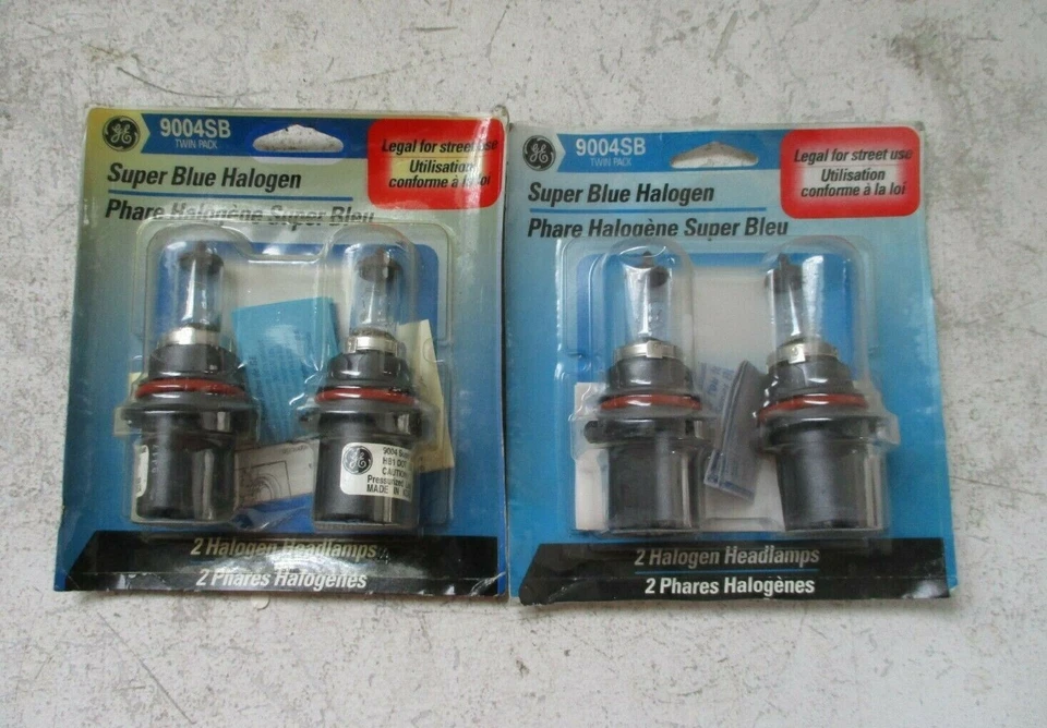 2 НОВЫЕ УПАКОВКИ 2 9004 SB - GE -- СУПЕР СИНИЙ ГАЛОГЕННЫЕ ФАРЫ БЕСПЛАТНАЯ ДОСТАВКА  - Изображение 1 из 4