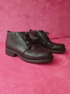 Kickers Mens Black Leather Lace-Up Ankle Boots - UK Size 8 - Picture 1 of 14