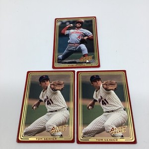 1993 Action Packed  Promo Cards (1) #TS3 (2) TS1 Tom Seaver Mets Reds HOF