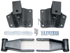 4" Drop Kit Rear Shackles & Hangers Fits 1999-06 Chevy Silverado 1500 GMC Sierra - Picture 1 of 24