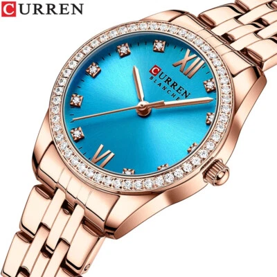 CURREN Ladies Watch Elegant Rhinestone Wristwatch Fashion Women Business Watches - Image 1 of 4