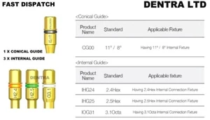 Dental implant Internal & Conical Guides for broken fractured screw remover 4 pc - Picture 1 of 1