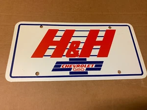 H&H Chevrolet Geo Omaha Neu mit Etikett Autohaus Booster Nummernschild - Bild 1 von 2