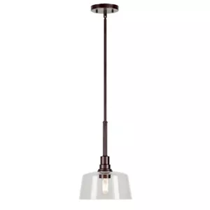 Forte Lighting Acopa 1 Light Mini Pendant, Antique Bronze/Clear - 2735-01-32 - Picture 1 of 1