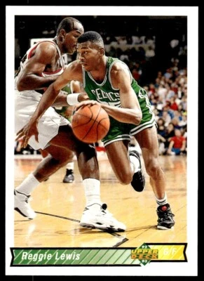1992-93 Upper Deck Basketball Card Reggie Lewis Boston Celtics #120 - Image 1 of 2