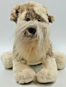 Ganz Webkinz Schnauzer Dog HM159 8" Plush Stuffed Animal Gray White No Code  - Picture 1 of 6