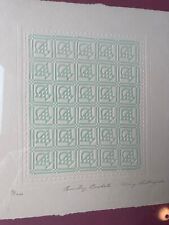 Mary Rutherford Artist Signed Embossed Litho 1984 Country Baskets 93/1900