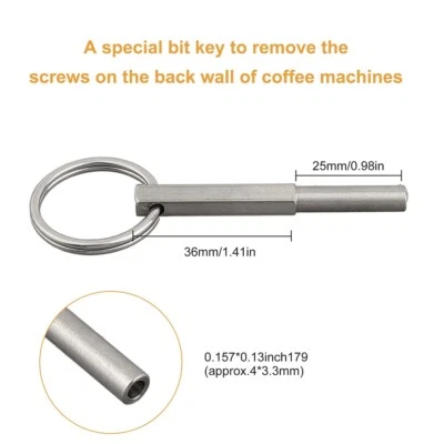 Utensile Chiave Macchina Caffè per Krups con Funzione Magnetica e Anelli in Gomma - Immagine 1 di 4