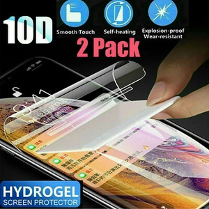 [2PK] Para LG G7 G8 G8s ThinQ Cubierta Completa Suave Hidrogel TPU Película Protector de Pantalla - Imagen 1 de 9