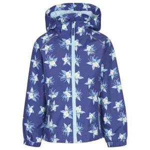 Chaqueta Impermeable Trespass Azul Marino Floral Niñas Edad 3-4 Años A Prueba de Viento NUEVA - Imagen 1 de 4