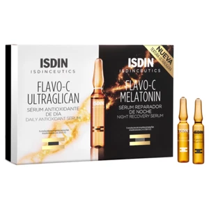 ISDIN Flavo-C Ultraglican Daily Antioxidant Serum And Night Recovery Serum, 20x2 - Picture 1 of 2