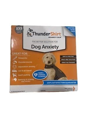 Thunder Shirt for Dogs with Anxiety XXS Gray    7lbs Thunder Fireworks NEW - Image 1 of 4