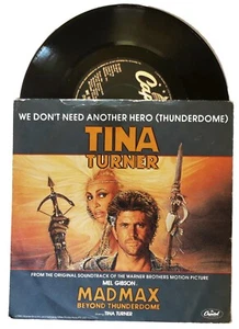 TINA TURNER 7" We Don't Need Another Hero UK  1985 Original Paper Slv PAPER LBL - Picture 1 of 4