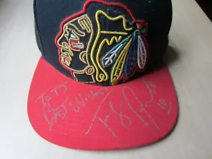 TONY AMONTE Chicago Blackhawks AUTOGRAPHED HAT - Personalized "To TJ"... - Picture 1 of 2