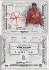 2018 Topps Diamond Icons Red Ink Auto Mark McGwire #RIA-MMA Auto