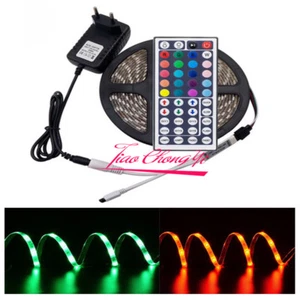 5M 10M RGB Led Strip 5050 30led/M LED Strip +44Keys Controller+DC12V Adapter - Picture 1 of 4