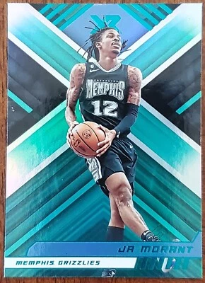 2022-23 PANINI CHRONICLES XR JA MORANT MEMPHIS GRIZZLIES TEAL PARALLEL #295 NM - Image 1 of 2