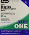 Rugby Clear Nicotine Transdermal System Patch, 21 mg, 14 Count
