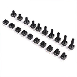 Momentary Tactile Tact Push Button Switch 4 Pin DIP Through Hole 6x6x4.3 - 16mm 