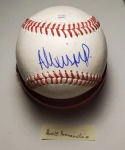 Autographed Baseball game used ALEXIS HERNANDEZ Chicago Cubs - Picture 1 of 2