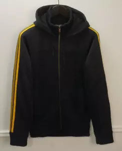 Herren SCHOTT Bomber Jacke Schwarz Kapuze Reißverschluss Größe EU48 UK / US38 S - Bild 1 von 9