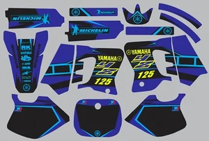 Resaltador azul YAMAHA GRAPHICS YZ 125 YZ125 1993 1994 1995 - Imagen 1 de 1