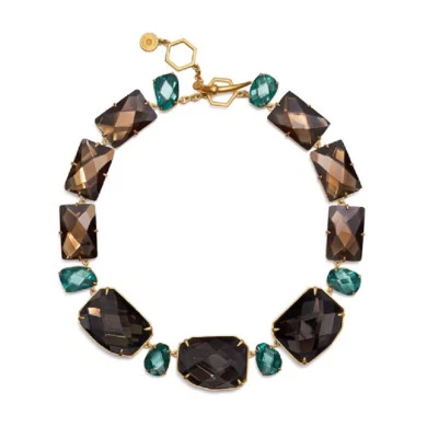 Colar declaração pedra cristal Tory Burch - Imagem 1 de 2