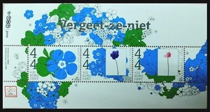 115. NETHERLANDS 2008 CHARITY STAMP M/S FLOWERS . MNH - Picture 1 of 1