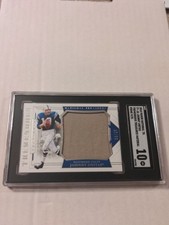 2018 Panini National Treasures Johnny Unitas Jersey Card 9/25 Colts HOF SGC 10