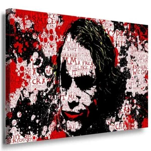 Tableau sur toile Joker LaraArt images multicolore peinture murale structure artificielle décoration murale TOP XXL - Photo 1/5