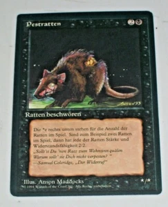 Pestratten (Plague Rats) - NM - German Revised Edition MTG Magic The Gathering - Picture 1 of 2