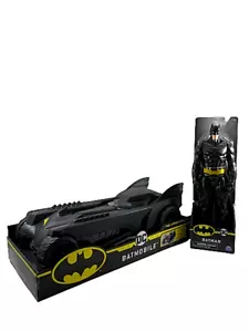 SPINMASTER DC Comics Batman Batmobile 30cm 1/12 1/6 & Batman Figure Fast Ship. - Picture 1 of 10