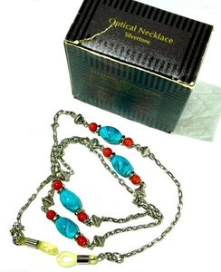 Brillen Brillenhalter SILBER OPTISCHE HALSKETTE 28" Avon NOS 1995 VINTAGE - Bild 1 von 4