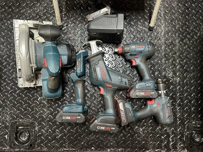 Bosch 18V 5-Tool Combo Kit With Extra Batteries - Image 1 of 4