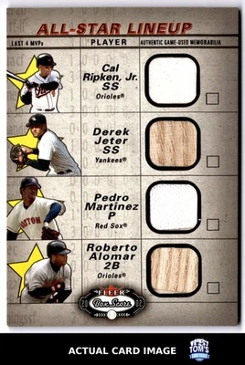 2002 Fleer Box Score #NNO RIPKEN/JETER/MARTINEZ/ALOMAR NM - Image 1 of 4
