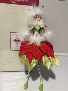 Dept 56 Patience Brewster Krinkles Floral Fairy Poinsettia Figur, Neu im Karton mit Etikett - Bild 1 von 14