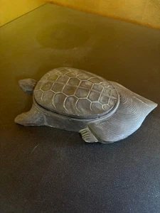 Pietra Inchiostro Tartaruga Vintage Suzuri Sumi Grinder Calligrafia Shodo Shuji 19,5 x 9 cm - Foto 1 di 12